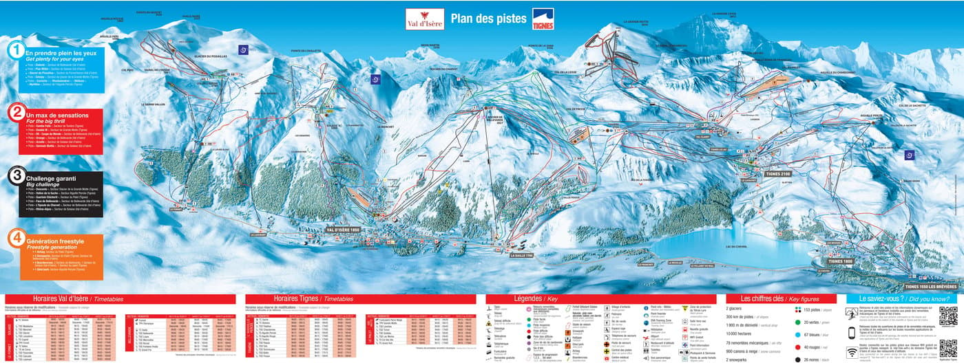 Val d'Isère Trail Map